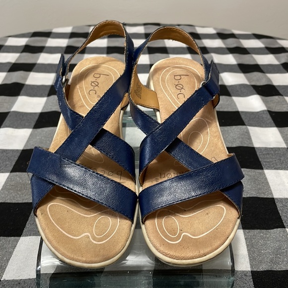 Born B.O.C. Camelia Sandals Size 6M Slingback Strappy Open-Toe Blue - Picture 3 of 10